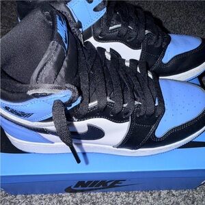 Nike Unc Toe Jordan 1 #jordan #nike #jordan1 blue and white Jordan’s